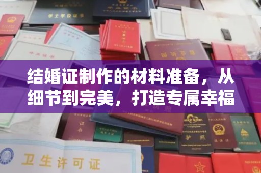 花都结婚证制作的材料准备，从细节到完美，打造专属幸福证明